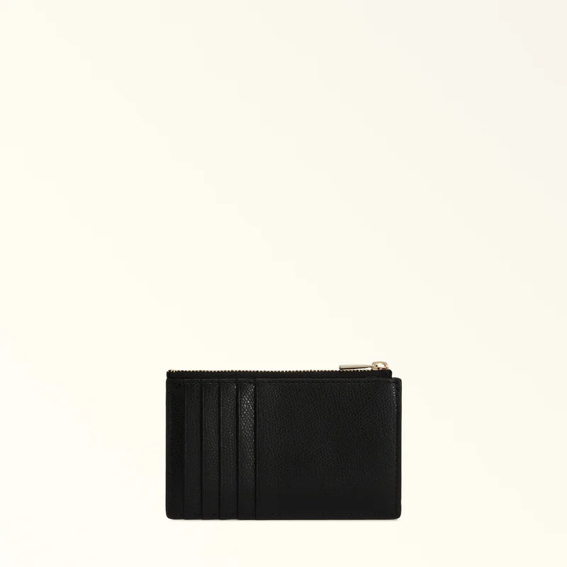 Camelia Card Case Nero Medium